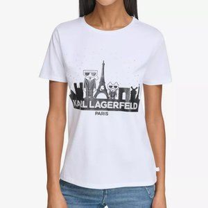 Karl Lagerfeld Paris: Women's Paris City Logo T-Shirt